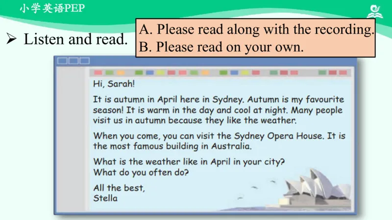 Recycle1PartB课件_26春四年级上下册人教版_四上英语合集人教版PEP英语四年级上册新教材（教学视频+课件+动画+音频+练习+教案）_19同步教案课件_人教pep3_5年级下册_PDF课件