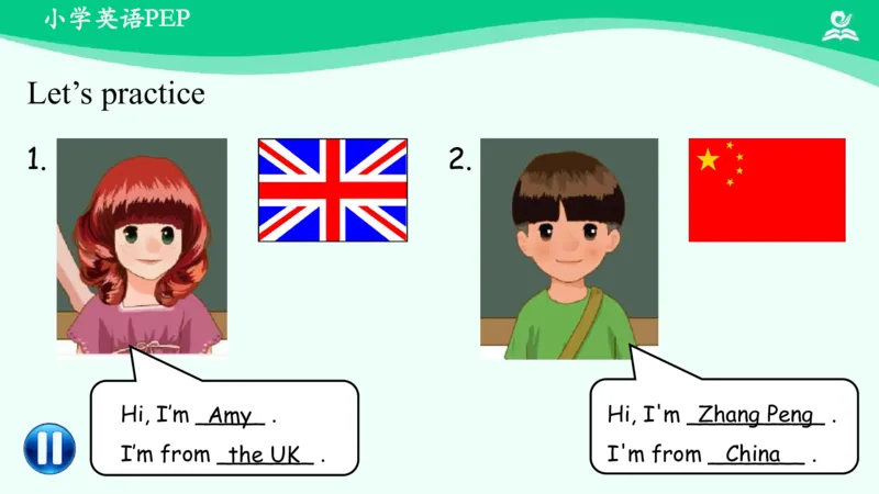 Unit1PartA课件_26春四年级上下册人教版_四上英语合集人教版PEP英语四年级上册新教材（教学视频+课件+动画+音频+练习+教案）_19同步教案课件_人教pep3_3年级下册_PDF课件