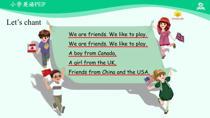 Unit1PartA课件_26春四年级上下册人教版_四上英语合集人教版PEP英语四年级上册新教材（教学视频+课件+动画+音频+练习+教案）_19同步教案课件_人教pep3_3年级下册_PDF课件