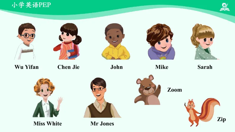 Unit1PartA课件_26春四年级上下册人教版_四上英语合集人教版PEP英语四年级上册新教材（教学视频+课件+动画+音频+练习+教案）_19同步教案课件_人教pep3_3年级下册_PDF课件