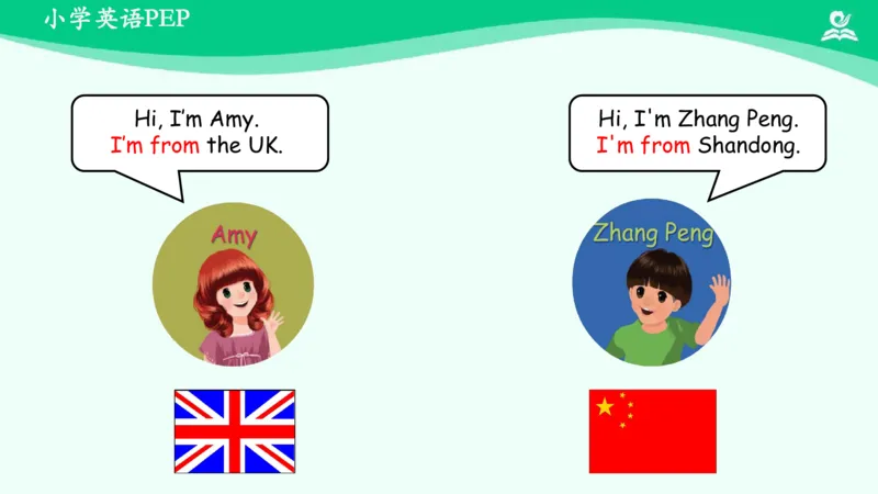 Unit1PartA课件_26春四年级上下册人教版_四上英语合集人教版PEP英语四年级上册新教材（教学视频+课件+动画+音频+练习+教案）_19同步教案课件_人教pep3_3年级下册_PDF课件