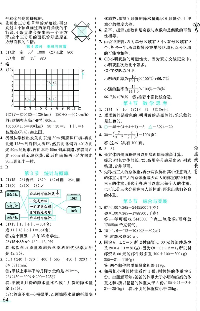 七彩课堂人教版数学6年级学生用书素养提升手册_26春四年级上下册人教版_四上英语合集人教版PEP英语四年级上册新教材（教学视频+课件+动画+音频+练习+教案）_17练习资料_《预习卡》