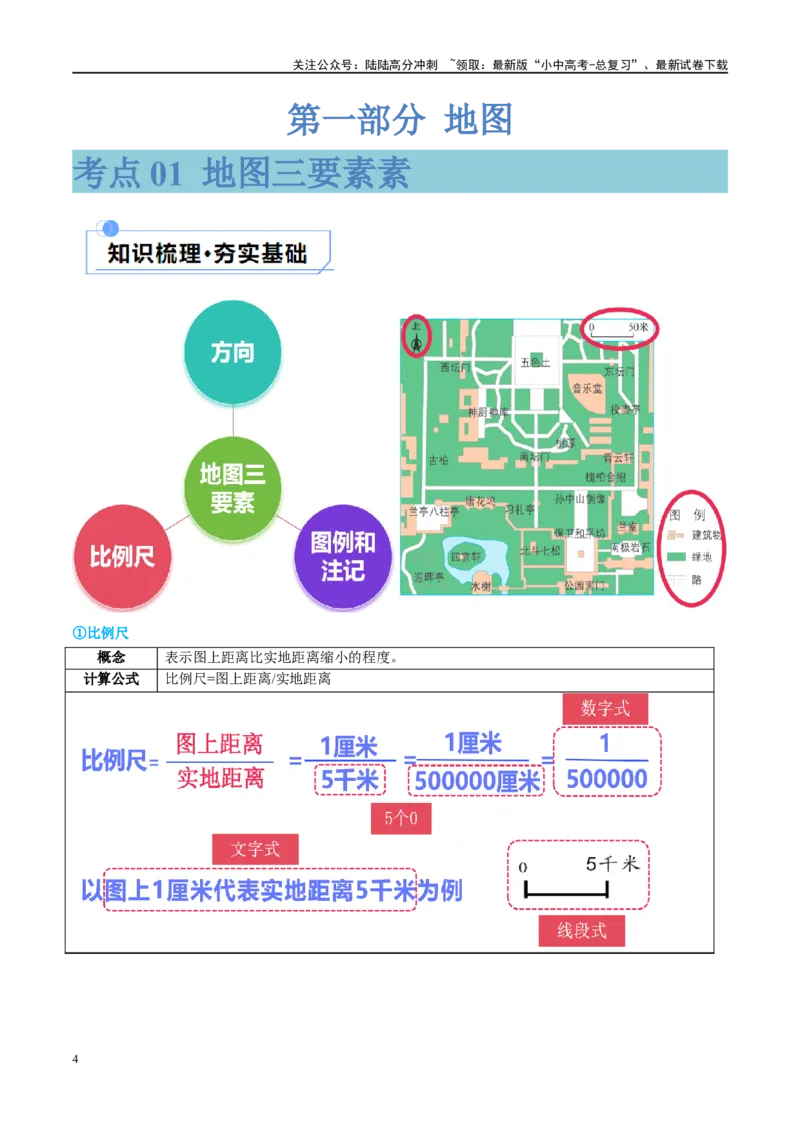 专题03地图（讲义）（原卷版）_02中考总复习（2026版更新中）_09-地理-中考总复习_2024年中考复习资料_一轮复习_❤2024年中考地理一轮复习讲练测（全国通用）_配套讲义