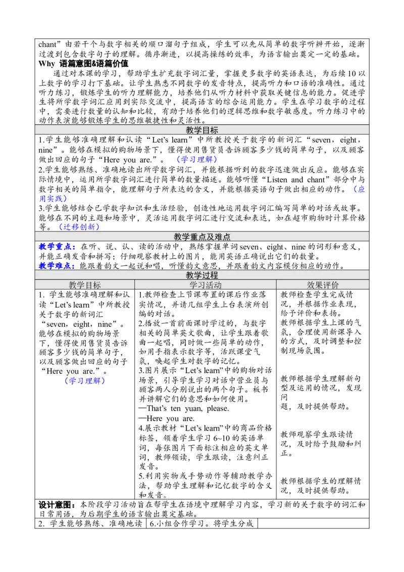 Unit6Usefulnumbers教案_26春四年级上下册人教版_四上英语合集人教版PEP英语四年级上册新教材（教学视频+课件+动画+音频+练习+教案）_19同步教案课件_人教pep3_3-6上册