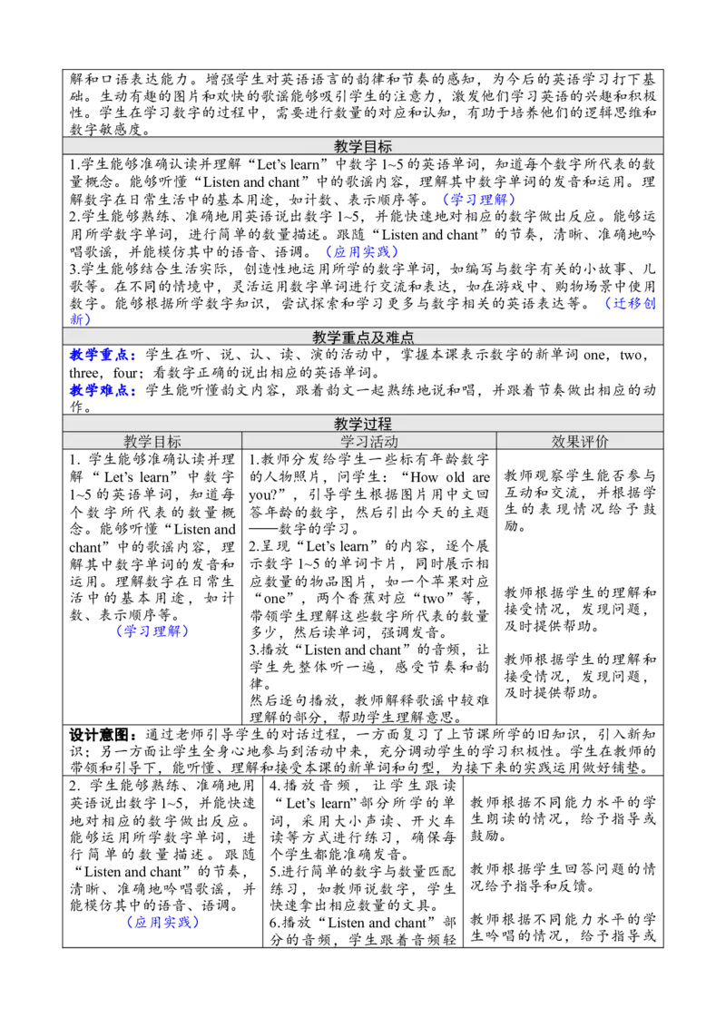 Unit6Usefulnumbers教案_26春四年级上下册人教版_四上英语合集人教版PEP英语四年级上册新教材（教学视频+课件+动画+音频+练习+教案）_19同步教案课件_人教pep3_3-6上册