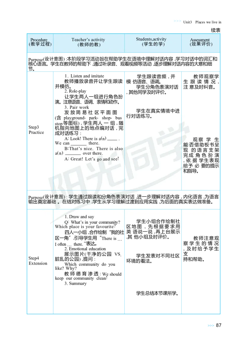 Unit3Placeswelivein_26春四年级上下册人教版_四上英语合集人教版PEP英语四年级上册新教材（教学视频+课件+动画+音频+练习+教案）_19同步教案课件_人教pep3_3-6上册_4年级上册（25秋）