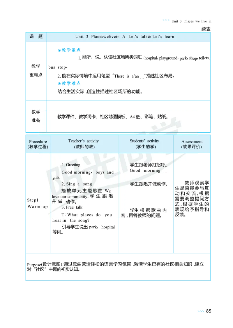 Unit3Placeswelivein_26春四年级上下册人教版_四上英语合集人教版PEP英语四年级上册新教材（教学视频+课件+动画+音频+练习+教案）_19同步教案课件_人教pep3_3-6上册_4年级上册（25秋）