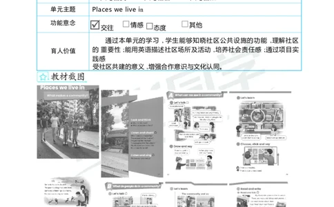 Unit3Placeswelivein_26春四年级上下册人教版_四上英语合集人教版PEP英语四年级上册新教材（教学视频+课件+动画+音频+练习+教案）_19同步教案课件_人教pep3_3-6上册_4年级上册（25秋）