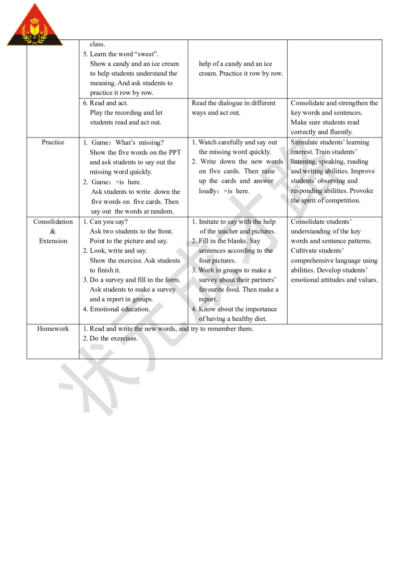 Thefifthperiod（第五课时）_26春四年级上下册人教版_四上英语合集人教版PEP英语四年级上册新教材（教学视频+课件+动画+音频+练习+教案）_19同步教案课件_人教pep3_3-6上册_5年级上册_Unit3