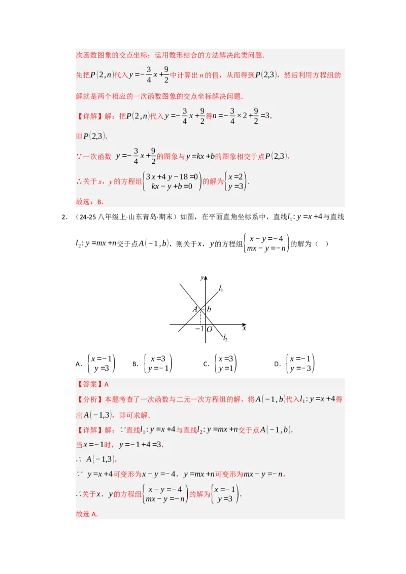 专题04一次函数（知识串讲+热考题型+真题训练）（教师版）_初中数学_八年级数学下册（人教版）_重难点题型高分突破-U207