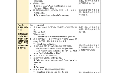 Unit3第1课时PartALet'stry&Let'stalk_26春四年级上下册人教版_四上英语合集人教版PEP英语四年级上册新教材（教学视频+课件+动画+音频+练习+教案）_19同步教案课件_人教pep3_3-6上册