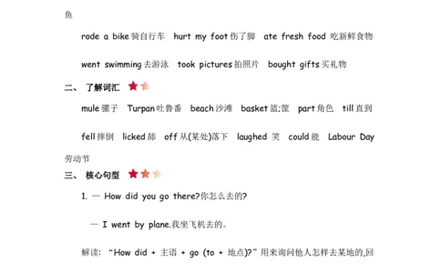 人教六下Unit3知识清单_26春四年级上下册人教版_四上英语合集人教版PEP英语四年级上册新教材（教学视频+课件+动画+音频+练习+教案）_19同步教案课件_人教pep3_3-6年级下册_6年级下册