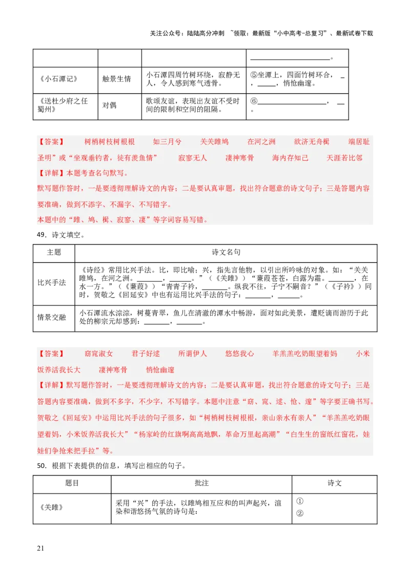 25+八年级下册1-3单元古诗文默写强化训练-2025年中考语文古诗文默写背诵与强化训练+_02中考总复习（2026版更新中）_01-语文-中考总复习_2025年中考资料_中考文言文专项