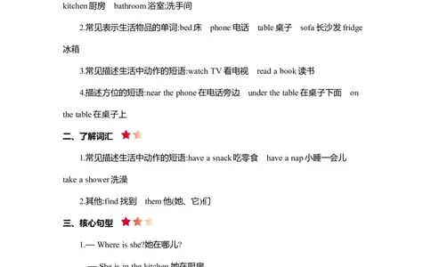 Unit4知识清单_26春四年级上下册人教版_四上英语合集人教版PEP英语四年级上册新教材（教学视频+课件+动画+音频+练习+教案）_19同步教案课件_人教pep3_3-6年级上册_Unit4Myhome_单元复习