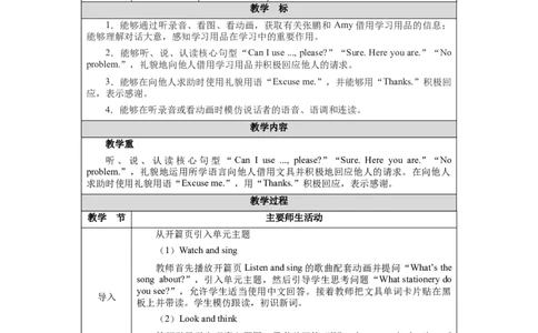 Unit3Lesson1_26春四年级上下册人教版_四上英语合集人教版PEP英语四年级上册新教材（教学视频+课件+动画+音频+练习+教案）_19同步教案课件_人教pep3_3-6下册_《三下新教材教案》25春