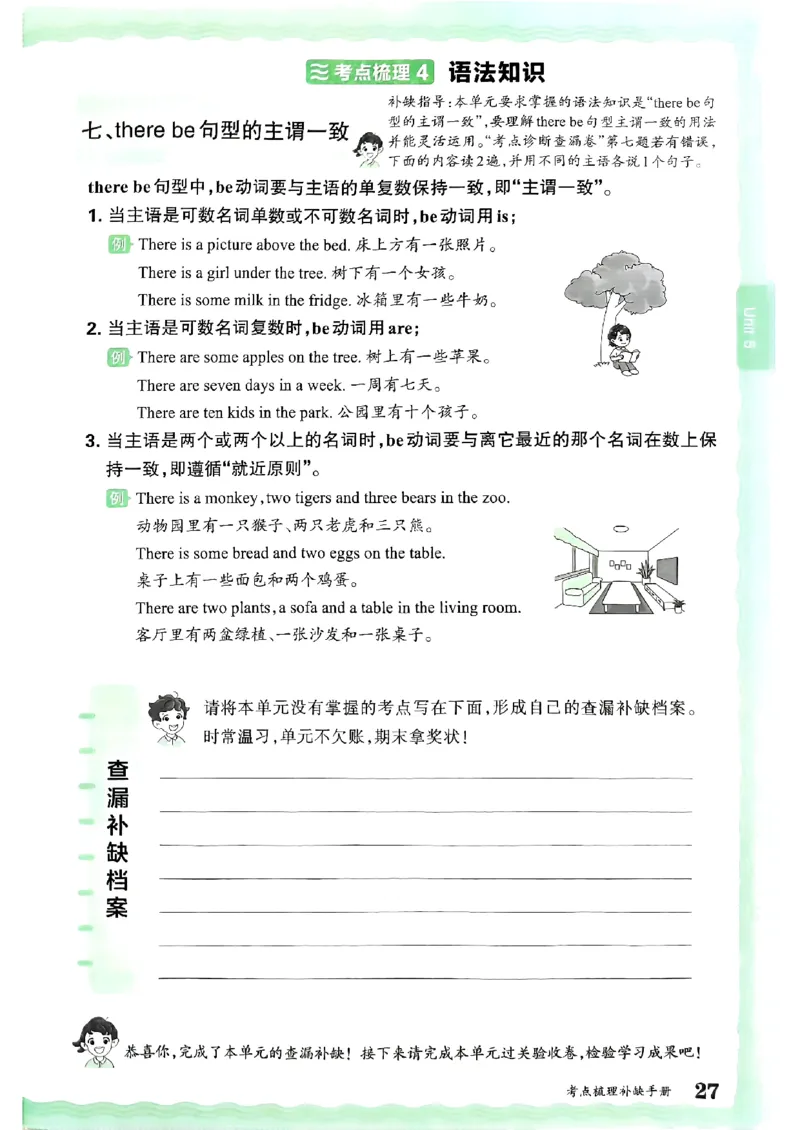 五年级英语上册人教PEP版24秋《王朝霞考点梳理时习卷》考点梳理手册_26春四年级上下册人教版_四上英语合集人教版PEP英语四年级上册新教材（教学视频+课件+动画+音频+练习+教案）