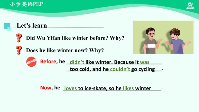 Unit4PartB课件_26春四年级上下册人教版_四上英语合集人教版PEP英语四年级上册新教材（教学视频+课件+动画+音频+练习+教案）_19同步教案课件_人教pep3_6年级下册_PDF课件