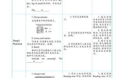 Unit3AmazinganimalsPartBStarttoread&CReadingtime大单元整体教学设计_26春四年级上下册人教版_四上英语合集人教版PEP英语四年级上册新教材（教学视频+课件+动画+音频+练习+教案）_人教pep3
