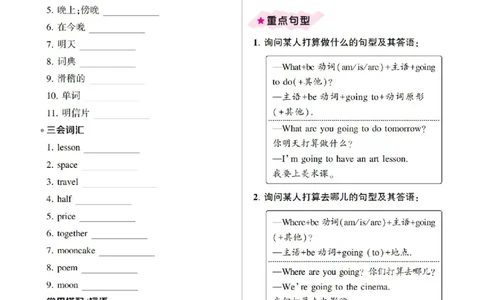 6年级上册（Unit1-6全套知识梳理）_26春四年级上下册人教版_四上英语合集人教版PEP英语四年级上册新教材（教学视频+课件+动画+音频+练习+教案）_17练习资料_《考点梳理手册》
