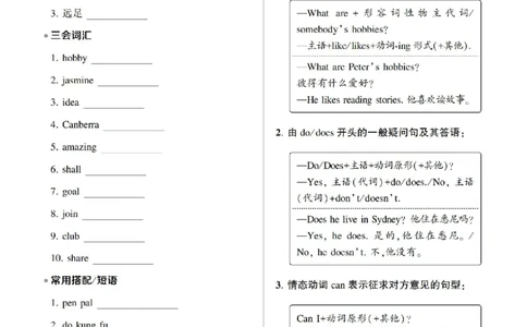 6年级上册（Unit1-6全套知识梳理）_26春四年级上下册人教版_四上英语合集人教版PEP英语四年级上册新教材（教学视频+课件+动画+音频+练习+教案）_17练习资料_《考点梳理手册》