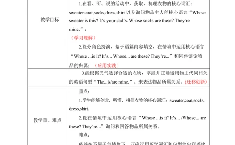 Unit6第一课时_26春四年级上下册人教版_四上英语合集人教版PEP英语四年级上册新教材（教学视频+课件+动画+音频+练习+教案）_19同步教案课件_人教pep3_3-6上册_4年级上册（25秋新教材）