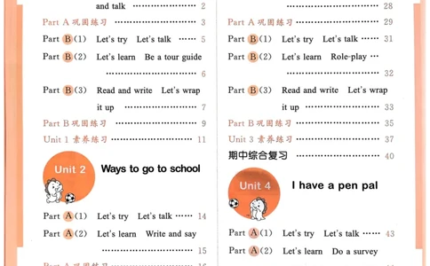 六年级英语上册人教PEP版24秋《53天天练》_26春四年级上下册人教版_四上英语合集人教版PEP英语四年级上册新教材（教学视频+课件+动画+音频+练习+教案）_17练习资料_《53天天练》