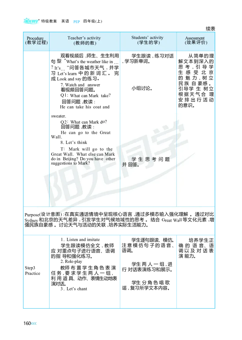 Unit5Theweatherandus_26春四年级上下册人教版_四上英语合集人教版PEP英语四年级上册新教材（教学视频+课件+动画+音频+练习+教案）_19同步教案课件_人教pep3_3-6上册_4年级上册（25秋）