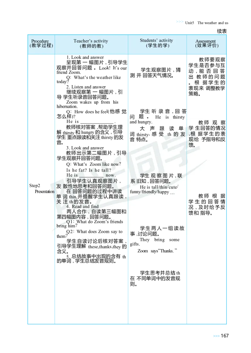 Unit5Theweatherandus_26春四年级上下册人教版_四上英语合集人教版PEP英语四年级上册新教材（教学视频+课件+动画+音频+练习+教案）_19同步教案课件_人教pep3_3-6上册_4年级上册（25秋）