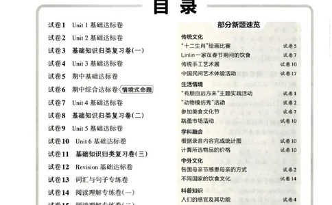 三年级英语人教PEP版25春《王朝霞单元活页卷》（A4版）_26春四年级上下册人教版_四上英语合集人教版PEP英语四年级上册新教材（教学视频+课件+动画+音频+练习+教案）_17练习资料_2025春