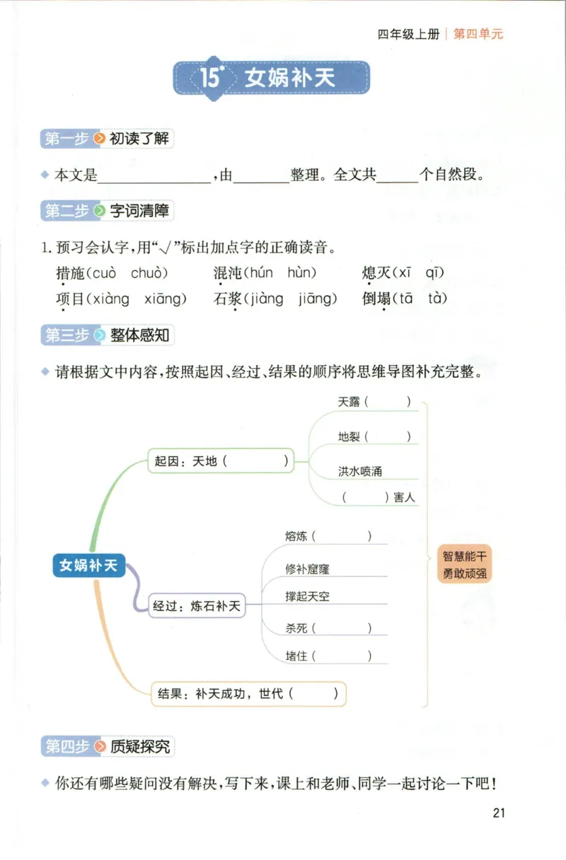 一本四年级上册语文高效预习单_26春四年级上下册人教版_四上英语合集人教版PEP英语四年级上册新教材（教学视频+课件+动画+音频+练习+教案）_17练习资料_《预习卡》_1-6上册