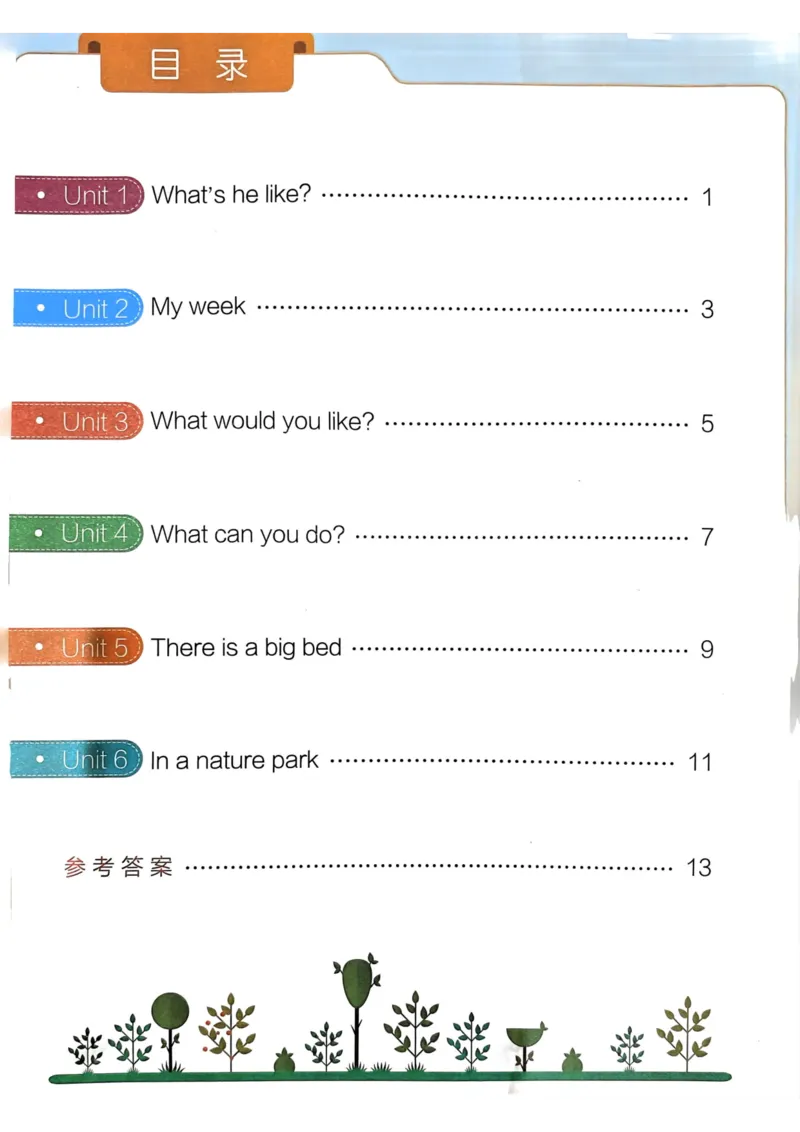 五年级英语上册人教PEP版24秋《小学霸冲A卷》同步阅读_26春四年级上下册人教版_四上英语合集人教版PEP英语四年级上册新教材（教学视频+课件+动画+音频+练习+教案）_17练习资料
