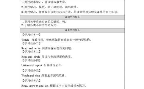 Recycle1-学习任务单(1)_26春四年级上下册人教版_四上英语合集人教版PEP英语四年级上册新教材（教学视频+课件+动画+音频+练习+教案）_17练习资料_小学英语（预习复习资料大礼包）_40
