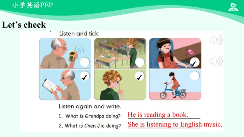 Unit6Workquietly!-PartB课件_26春四年级上下册人教版_四上英语合集人教版PEP英语四年级上册新教材（教学视频+课件+动画+音频+练习+教案）_19同步教案课件_人教pep3_5年级下册_PDF课件