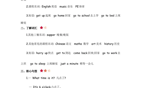 人教四下Unit2知识清单_26春四年级上下册人教版_四上英语合集人教版PEP英语四年级上册新教材（教学视频+课件+动画+音频+练习+教案）_19同步教案课件_人教pep3_3-6年级下册_4年级下册