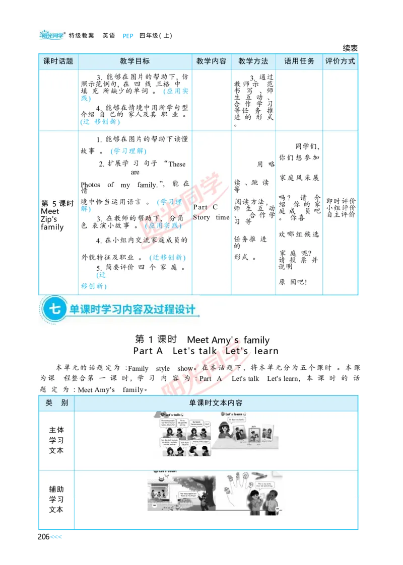 Unit6_26春四年级上下册人教版_四上英语合集人教版PEP英语四年级上册新教材（教学视频+课件+动画+音频+练习+教案）_19同步教案课件_人教pep3_小学英语PEP单独教案（3-6年级上下册）