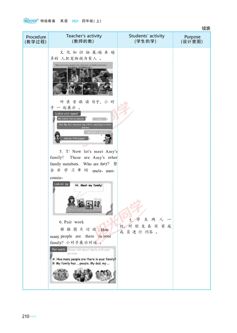 Unit6_26春四年级上下册人教版_四上英语合集人教版PEP英语四年级上册新教材（教学视频+课件+动画+音频+练习+教案）_19同步教案课件_人教pep3_小学英语PEP单独教案（3-6年级上下册）