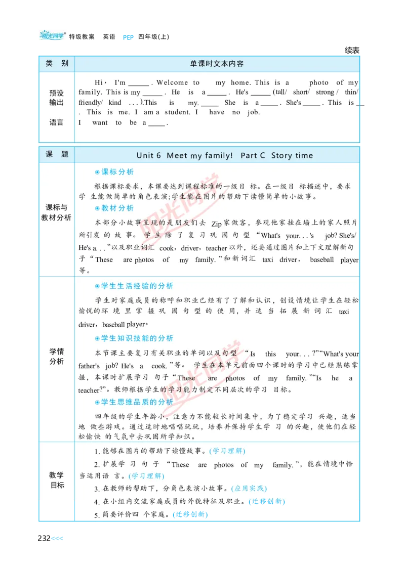 Unit6_26春四年级上下册人教版_四上英语合集人教版PEP英语四年级上册新教材（教学视频+课件+动画+音频+练习+教案）_19同步教案课件_人教pep3_小学英语PEP单独教案（3-6年级上下册）