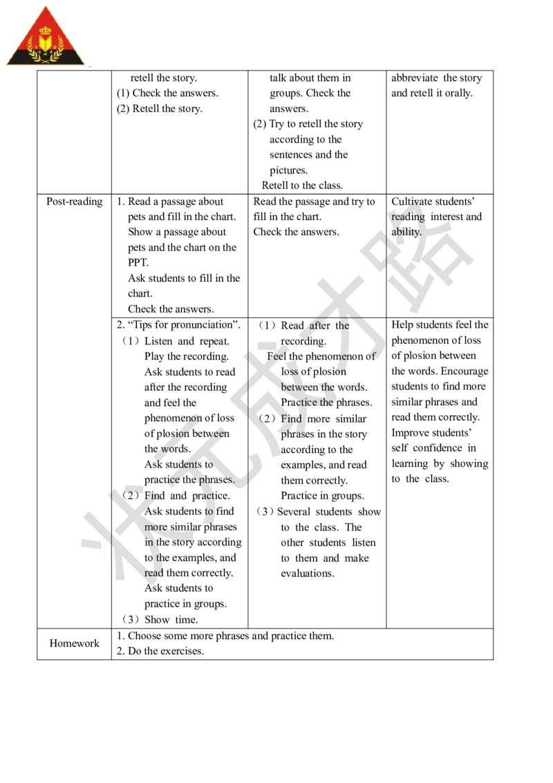 Thefifthperiod（第五课时）_26春四年级上下册人教版_四上英语合集人教版PEP英语四年级上册新教材（教学视频+课件+动画+音频+练习+教案）_19同步教案课件_人教pep3_3-6上册_6年级上册_Unit6