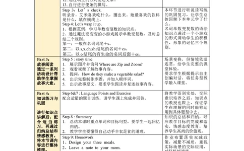 Unit3第6课时PartBReadandwrite-Storytime_26春四年级上下册人教版_四上英语合集人教版PEP英语四年级上册新教材（教学视频+课件+动画+音频+练习+教案）_19同步教案课件_人教pep3_3-6上册