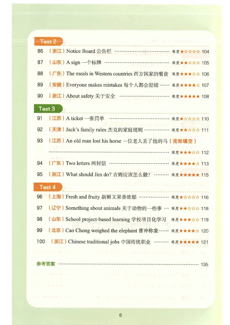 六年级25版《一本小学英语阅读训练100篇》（第8版）_26春四年级上下册人教版_四上英语合集人教版PEP英语四年级上册新教材（教学视频+课件+动画+音频+练习+教案）_17练习资料