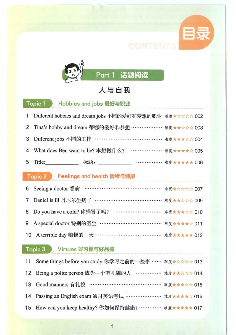 六年级25版《一本小学英语阅读训练100篇》（第8版）_26春四年级上下册人教版_四上英语合集人教版PEP英语四年级上册新教材（教学视频+课件+动画+音频+练习+教案）_17练习资料