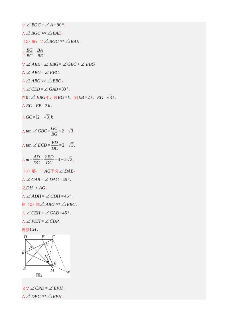 专题23矩形的性质与判定（解析版）_中考数学一轮复习word_解析版