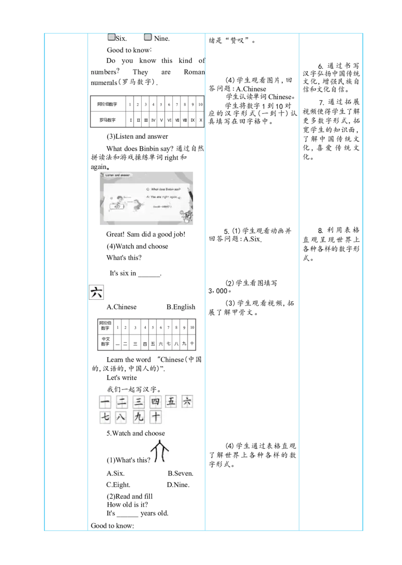 Unit6UsefulnumbersPartCReadingtime大单元整体教学设计_26春四年级上下册人教版_四上英语合集人教版PEP英语四年级上册新教材（教学视频+课件+动画+音频+练习+教案）_19同步教案课件_Unit6