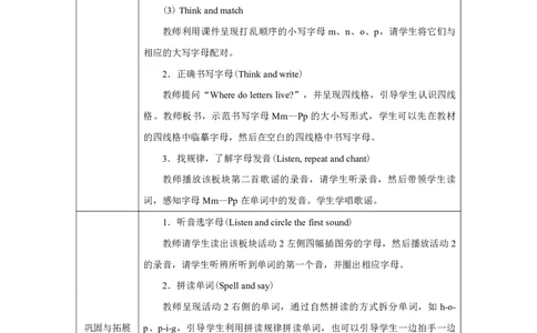 Unit_4_Plants_around_us（第三课时）_教学设计_26春四年级上下册人教版_四上英语合集人教版PEP英语四年级上册新教材（教学视频+课件+动画+音频+练习+教案）_19同步教案课件_人教pep3