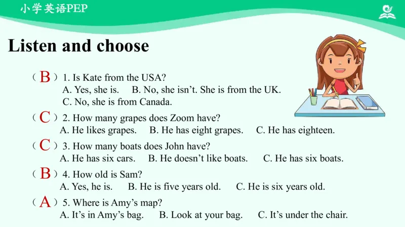 Recycle2PartB课件_26春四年级上下册人教版_四上英语合集人教版PEP英语四年级上册新教材（教学视频+课件+动画+音频+练习+教案）_19同步教案课件_人教pep3_3年级下册_PDF课件