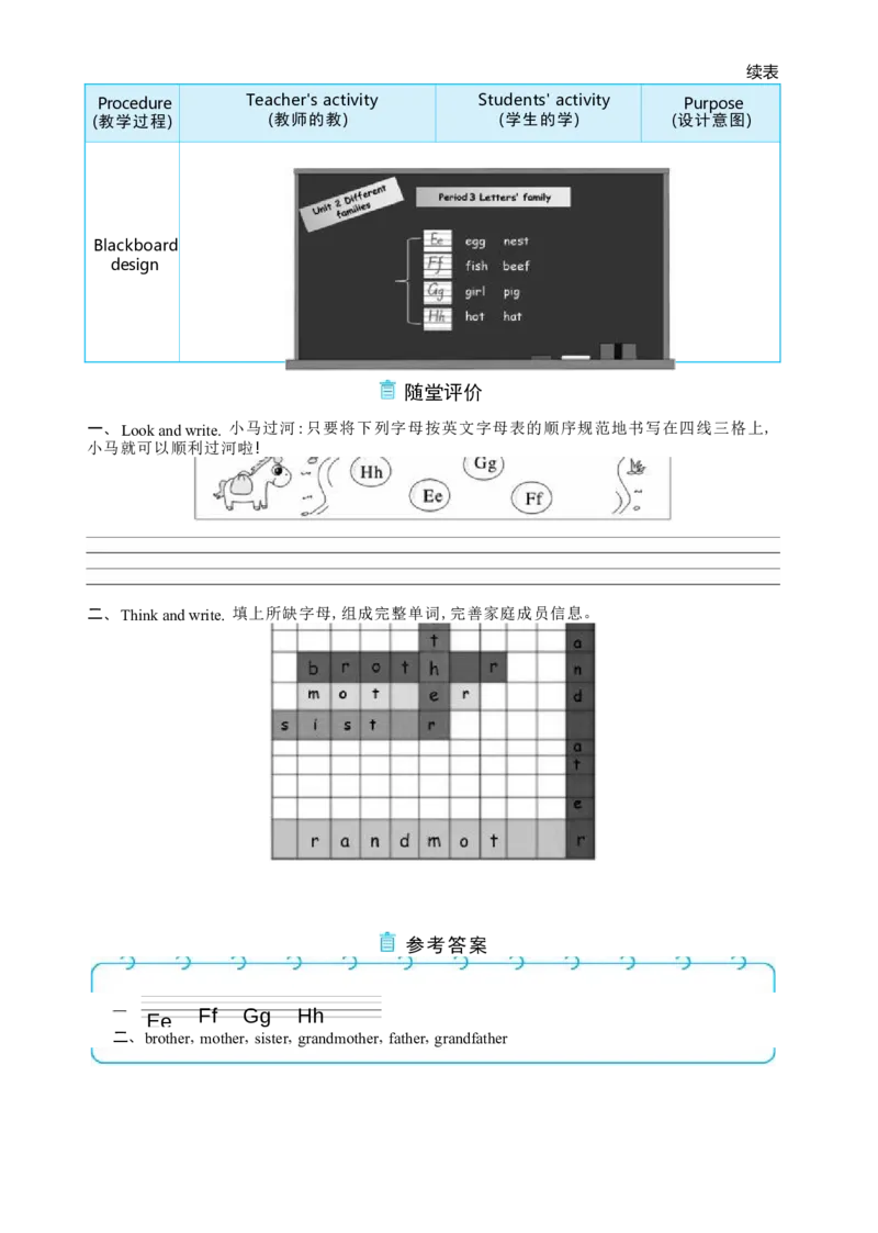Unit2DifferentfamiliesPartALettersandsounds大单元整体教学设计_26春四年级上下册人教版_四上英语合集人教版PEP英语四年级上册新教材（教学视频+课件+动画+音频+练习+教案）_人教pep3_Unit2