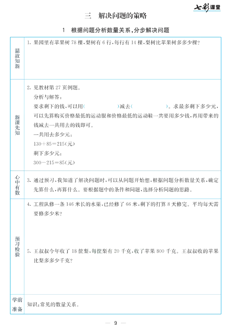 三年级下册数学苏教版预习卡_26春四年级上下册人教版_四上英语合集人教版PEP英语四年级上册新教材（教学视频+课件+动画+音频+练习+教案）_17练习资料_《预习卡》_小学数学苏教版