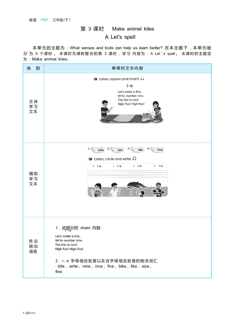 Unit3Learningbetter_26春四年级上下册人教版_四上英语合集人教版PEP英语四年级上册新教材（教学视频+课件+动画+音频+练习+教案）_19同步教案课件_人教pep3_3-6下册_3年级下册