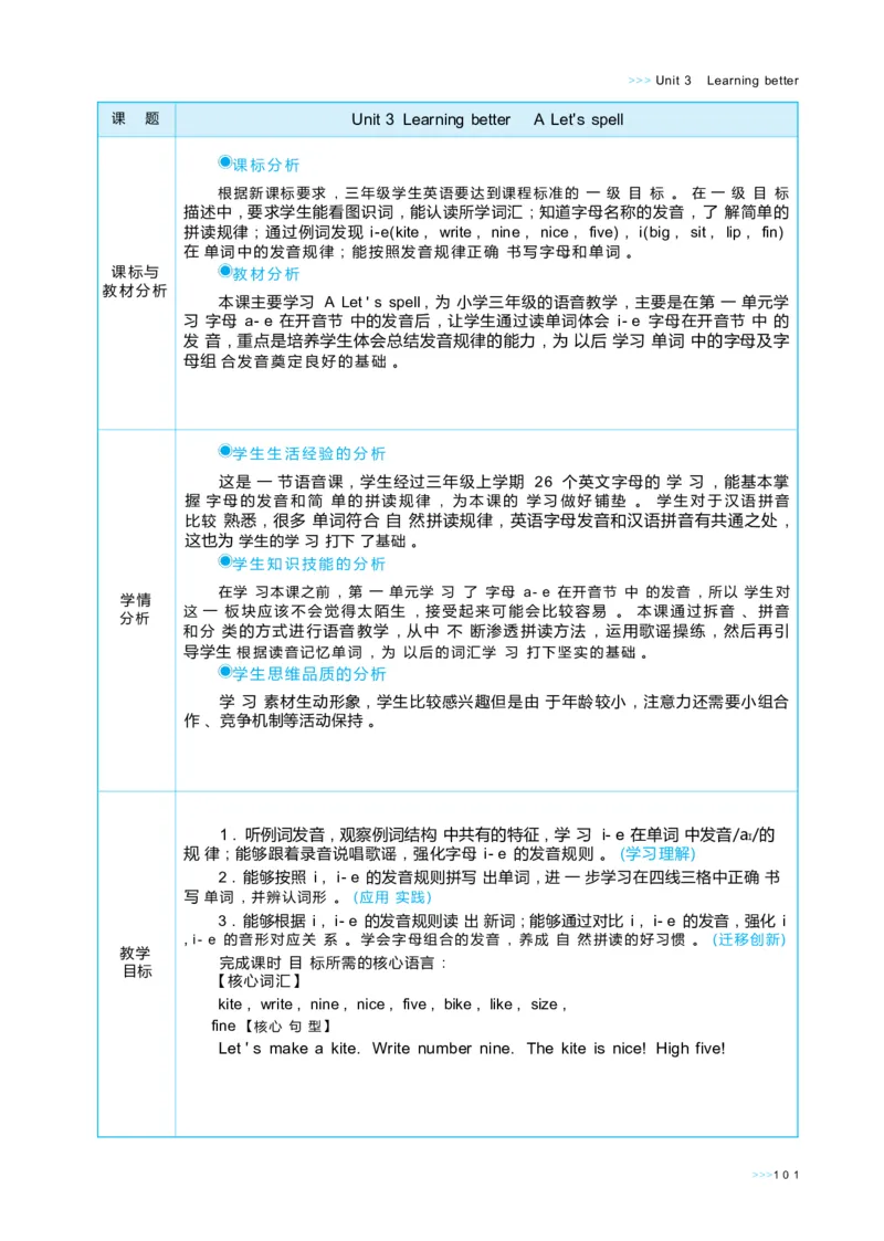 Unit3Learningbetter_26春四年级上下册人教版_四上英语合集人教版PEP英语四年级上册新教材（教学视频+课件+动画+音频+练习+教案）_19同步教案课件_人教pep3_3-6下册_3年级下册