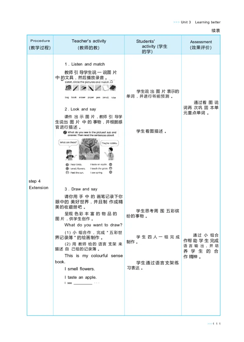 Unit3Learningbetter_26春四年级上下册人教版_四上英语合集人教版PEP英语四年级上册新教材（教学视频+课件+动画+音频+练习+教案）_19同步教案课件_人教pep3_3-6下册_3年级下册